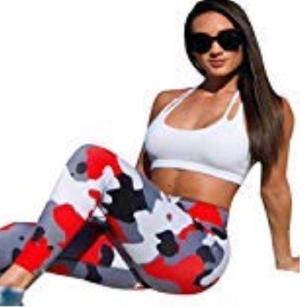 MzSnootie Women Camouflage Yoga Leggings